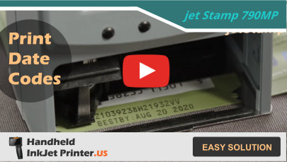 How to Stamp Best By Date with Handheld Inkjet Printer Video –Packaging Technology