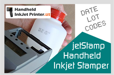 jetStamp Handheld [Inkjet Printer Best By Date Stamp and Date Coder Packaging Industry